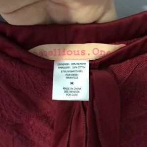 Rebellious One Shorts - Maroon Shorts Rebellious One Shorts - Maroon Shorts
